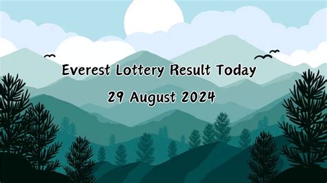 everest lottery today result